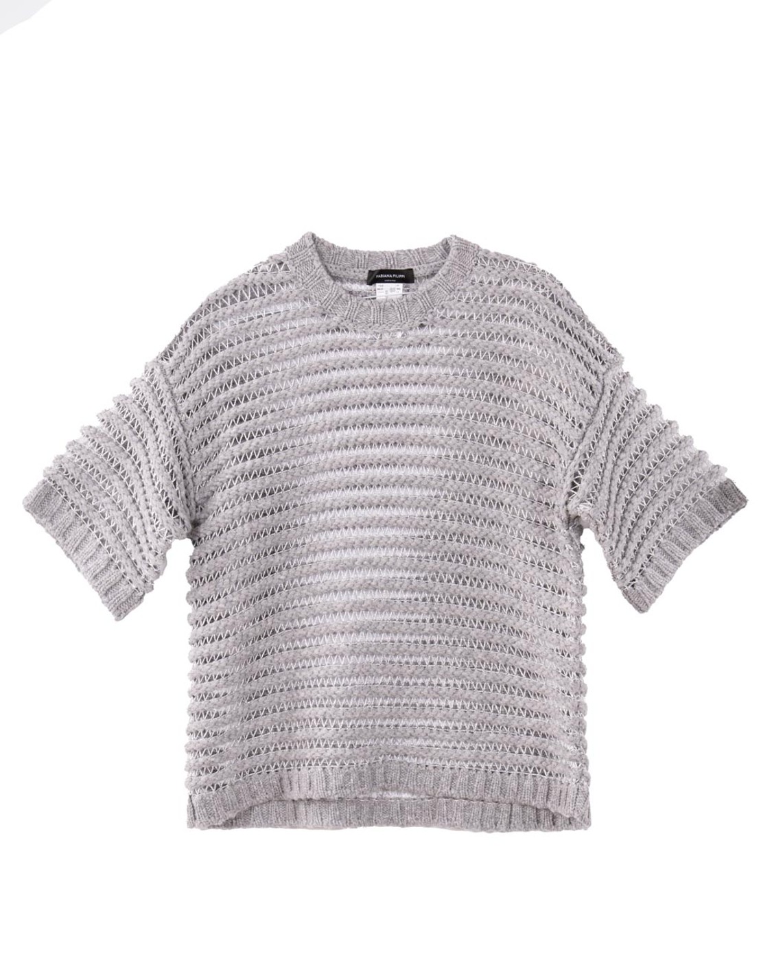 shop FABIANA FILIPPI  Cappa: Fabiana Filippi maglia in cammello.
Girocollo boxy.
Realizzata in esclusivo filato catenella in puro cammello. Lavorazione a rigatura rete con filato lurex.
Prodotta con processi sostenibili.
Composizione: 80% cammello – 13% alpaca – 5% lana – 2% poliammide.
Made in Italy.. MAD215F094 L520-8132 number 5011331